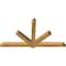 Ekena Millwork Kennewick Rough Sawn Timber Gable Bracket, Western Red Cedar, 72"W x 39"H x 4"D x 4"F, 13/12 Pitch GBW072X39X0404KEN00RWR - alternate 5